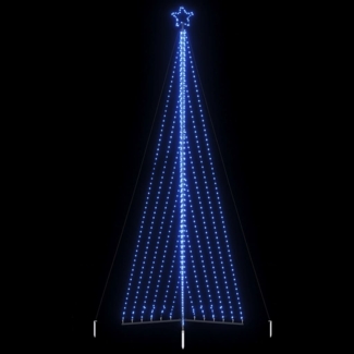 vidaXL Weihnachtsbaum-Beleuchtung 789 LEDs Blau 476 cm 4016446