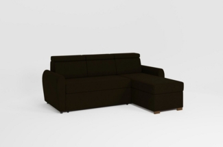 MOEBLO Ecksofa CANBERRA I, Couch für Wohnzimmer, Schlafsofa Sofagarnitur Sofa Eckcouch L-Form Wohnlandschaft, Verstellbaren Kopfstützen - (BxHxT): 220x87x164 cm, mit Schlaffunktion und Bettkasten