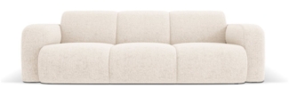 Micadoni Boucle Sofa Molino 3-Sitzer Chenille Hellbeige