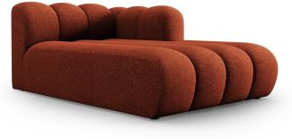 Micadoni Chaise Longue Lupine 2-Sitzer Rechts Chenille Terrakotta