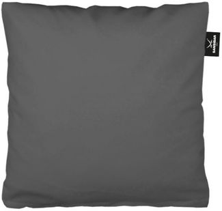 Sansibar Sylt Kissenhülle Uni Jersey Kissenhülle, 40x40 cm, mit edlem Sansibar Fähnchen am Steg, Jersey, perfekter, faltenfreier Sitz, Antipilling Ausrüstung