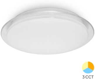24W LED Deckenleuchte Deckenlicht 40cm rund Sternenhimmel Sparkle Dekor CCT 3in 1 3000-6500K