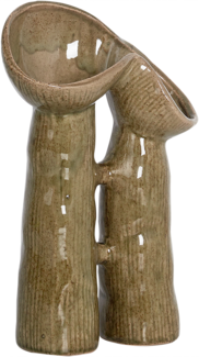 Blumenvase WATERPOPPY Steinzeug 28 cm Grün