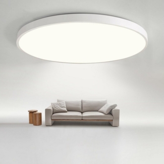 JDONG LED Deckenleuchte Flach Rund Weiß Deckenlampe 24W/36W/54W, Durchmesser 30CM/40CM/50CM, LED fest integriert, Warmweiß, für Schlafzimmer Küche Keller Balkon Büro Wohnzimmer