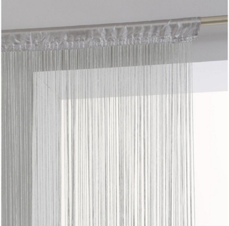 Home-trends24. de Fadenvorhang Türvorhang Fadenvorhang Vorhang Türvorhang Gardine Insektenschutz, Stangendurchzug, halbtransparent