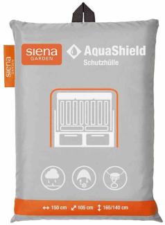 AquaShield Strandkorbhülle 150x105xH165/140 cm hellgrau, 100% Polyester