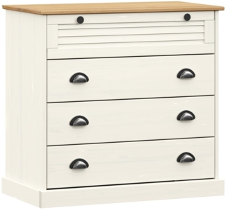 vidaXL Kommode VIGO Weiß 80x40x76 cm Massivholz Kiefer 353161