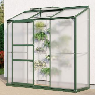 Vitavia Anlehn-Gewächshaus "Styx 1300", smaragd, 1,3 m²,4 mm HKP