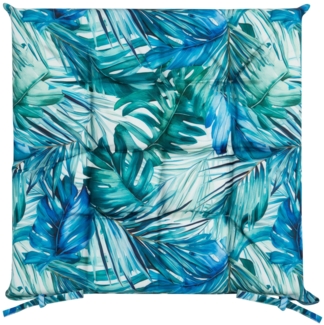 Wasserdichtes Stuhlkissen Outdoor GARTEN 02 40x40x5 blau türkis