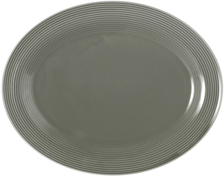 Seltmann Weiden Beat Color Glaze Servierplatte oval 35 x 28 cm - Perlgrau - DS