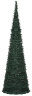 vidaXL Künstlicher Pop-Up-Weihnachtsbaum mit Beleuchtung Grün 150 cm 321523
