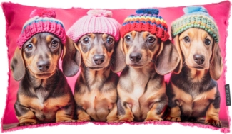 MAGMA Dekokissen Crazy Dackel ca. 30 x 50 cm