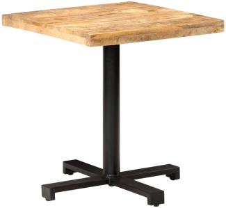 vidaXL Bistrotisch Quadratisch 70x70x75 cm Raues Mangoholz 320266