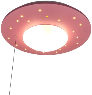 Deckenleuchte Starlight, Pastellrosé