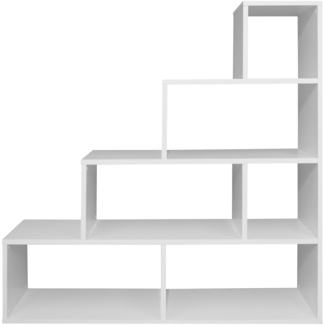 Raumteiler Eleora 120x40x122 Bücherregal Regal weiß matt lack 14863