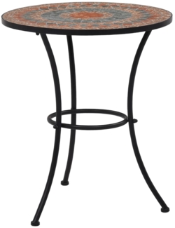 vidaXL 3-tlg. Bistro-Set Mosaik Keramik Orange / Grau 279691