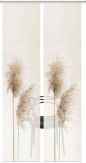 Vision S Schiebegardine 80922 Schiebegardine IRLOS, Digitaldurck, Seidenoptik, 260x60 cm (2 St), Polyester