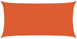 vidaXL Sonnensegel 160 g/m² Rechteckig Orange 3x6 m HDPE 311680