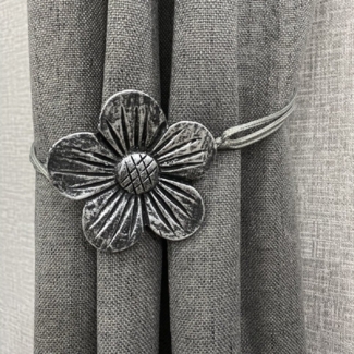BYSURE Raffhalter, (2-tlg), Vintage Magnetischer Vorhang Raffhalter, 1 Paar Harz Blume