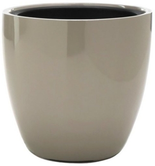 Flingora Pflanzkübel Faye, mit Einsatz - Fiberglas - Indoor & Outdoor - Taupe - Ø 30 cm