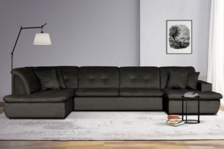 INOSIGN Wohnlandschaft BRISBANE NEU U-Form, mit feiner Steppung, Matten-Optik, incl. Zierkissen