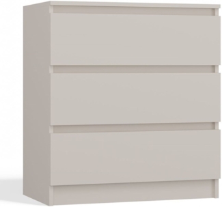 Selsey 'Malwa' Kommode mit drei Schubladen, greige, ca. 75 x 70 x 40 cm