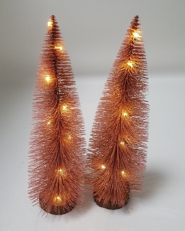 sesua Künstlicher Weihnachtsbaum Deko Tannenbaum Weihnachtsbaum 30cm beleuchtet 10 LEDs warmweiß