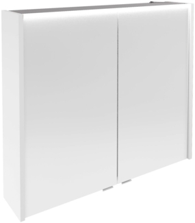Fackelmann VERONA LED Spiegelschrank 80 cm, Weiß Glanz
