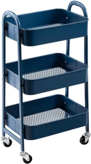 Rollwagen Metall 3-Etagen Küchenwagen Servierwagen Organizer mit Rädern