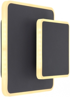 LED Wandleuchte, schwarz graphit, Spot verstellbar H 17 cm