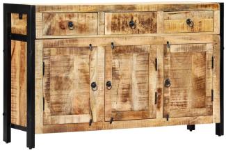 vidaXL Sideboard 120x35x76 cm Massivholz Mango 247445