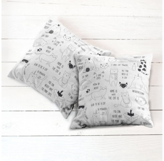 Abakuhaus Kissenbezüge Modern Accent Doppelseitiger Digitaldruck, (2 Stück), Katzen Katze ist immer Recht Saying