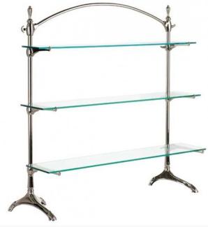 Casa Padrino Luxus Glas Regal System vernickelt - Luxury Collection