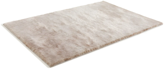 Vente-unique - Hochflorteppich ultraweich - 200 x 290 cm - Taupe mit Beige-Schimmer - DOLCE