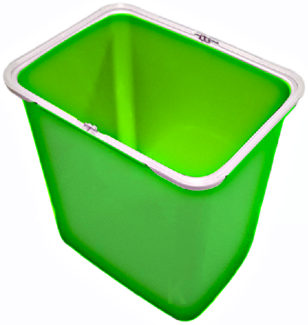 Ekotech Ersatzeimer 16 Liter für Aladin oder Ekko Grün transluzent