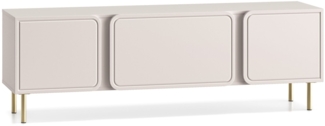 Selsey 'Loppa' TV-Lowboard 2-türig mit Klappe, Kaschmirbeige, 160 cm