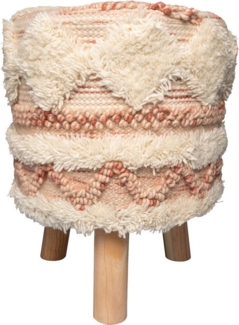 Hocker Bohist 225 Rosa / Creme