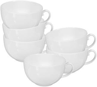 Seltmann Weiden Rondo/Liane Weiß Milchkaffeetasse 0,35 l 6er Set - DS