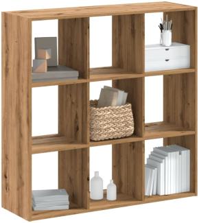 vidaXL Bücherregal Artisan-Eiche 102x32x102 cm Holzwerkstoff 852824