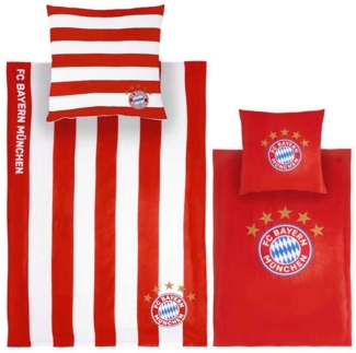 FC Bayern Wende-Bettwäsche rot/weiß