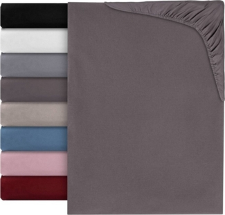 Kisska Bettlaken LUNA Spannbettuch Hochwertig, Naturfaser - Baumwolle, Gummizug: an den Ecken, (1 Stück), Atmungsaktiv, Spannbettlaken aus Baumwolle 90x200cm