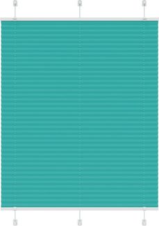 vidaXL Plissee Petrolgrün 110x150 cm Stoffbreite 109,4 cm Polyester 4015400