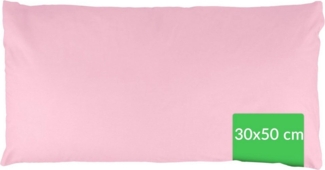 Kisska Kissenbezug LUNA Kissenüberzug Sofakissenbezug Kopfkissenbezug, (1 Stück), Atmungsaktiv, aus Baumwolle 50x30 Rosa