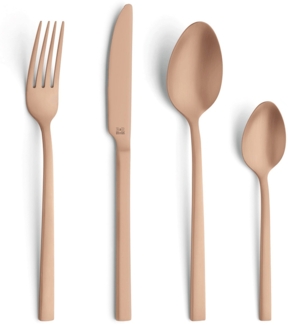 Beckmann & Rommerskirchen PANO Besteckset 16-teilig PVD kupfer mattiert