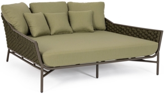 Gartendaybed Everly aus Aluminium, Olive