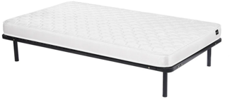 Vente-unique - Set aus Lattenrost + Schaumstoffmatratze - 90 x 200 cm - Härtegrad 2 - Stärke 15 cm - DANAE II von YSMÉE