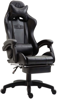 CLP Gaming Bürostuhl Ignite höhenverstellbar und drehbar,schwarz/schwarz