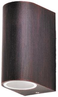 Rabalux Chile Außenwandleuchte 2x GU10 rustikal braun