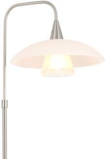 LED Tischleuchte silber weiß, dimmbar, H 45 cm