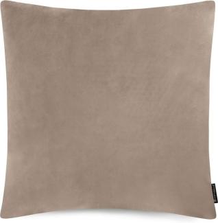 softwalls Kissenbezug Kissenbezug Basic - Kissenhülle Samt - Kissen, Beige - 40 x 40, (1 Stück)